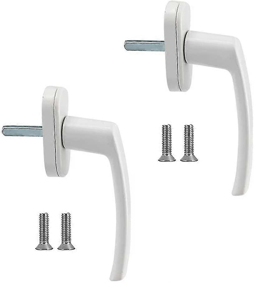 窓ハンドル2ピースアルミニウム合金窓ハンドルソリッドアルミハンドルホワイトアルミドアハンドルは、一般的な窓とバルコニードアに適合します