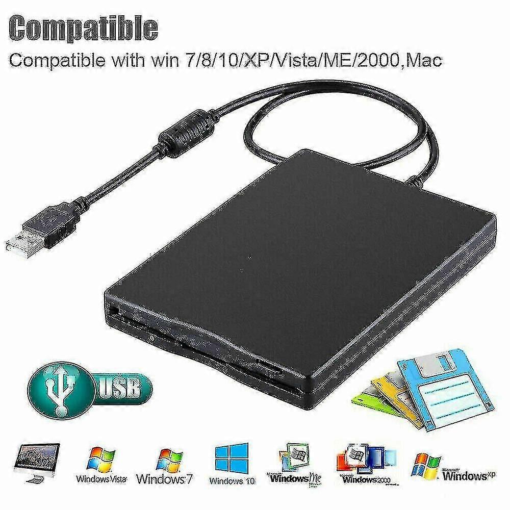 3.5inch Usb External Portable Floppy Disk Drive Diskette For Laptop