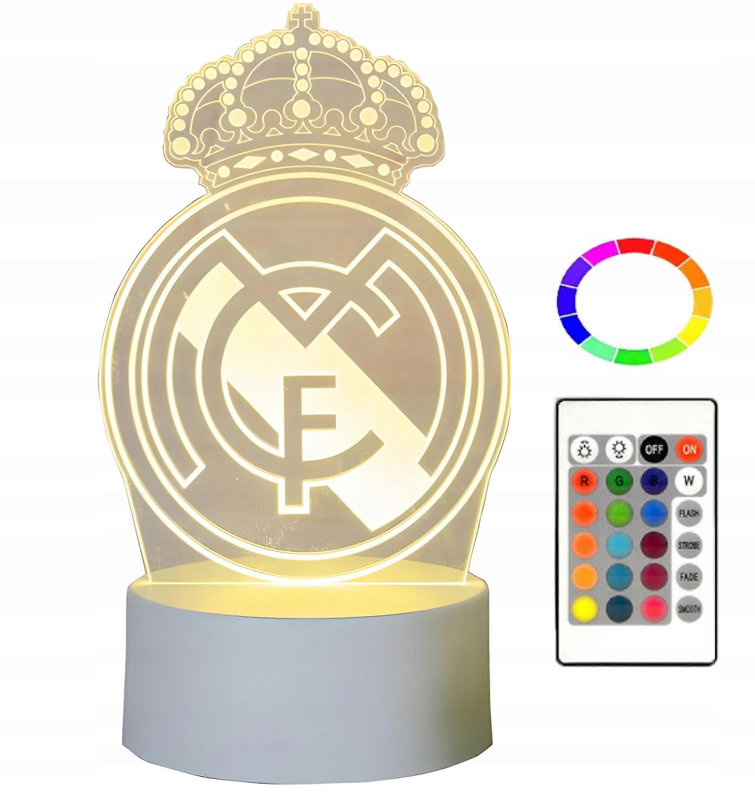 ريال مدريد ليلي لايت لايت 3D 16 لون LED