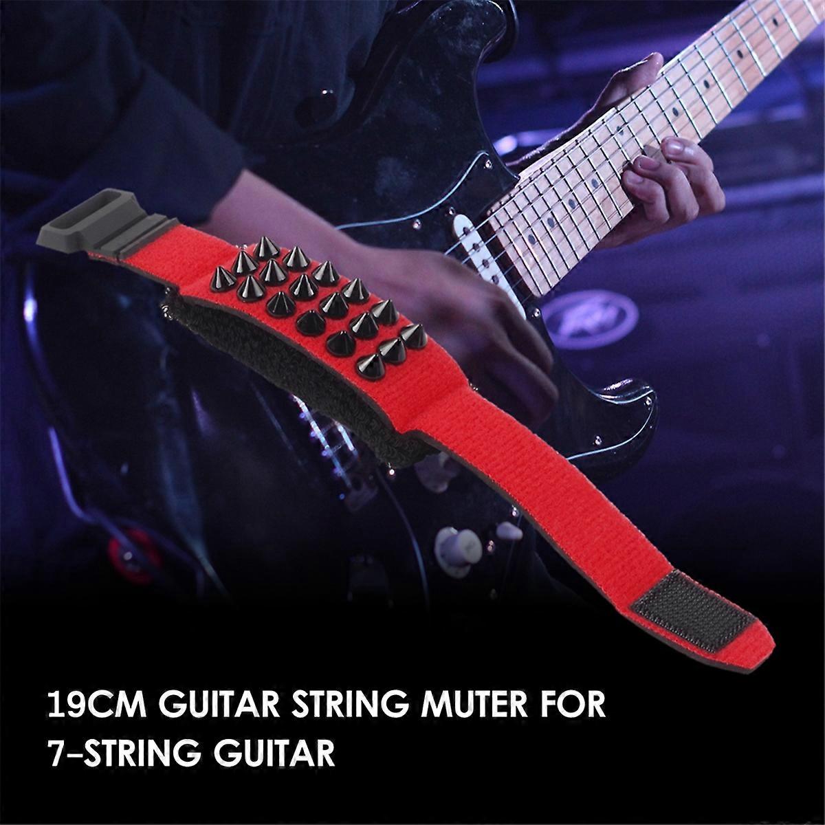 Guitar String Mute Strap Guitar Fretboard Muting Wrap Punk Style,A