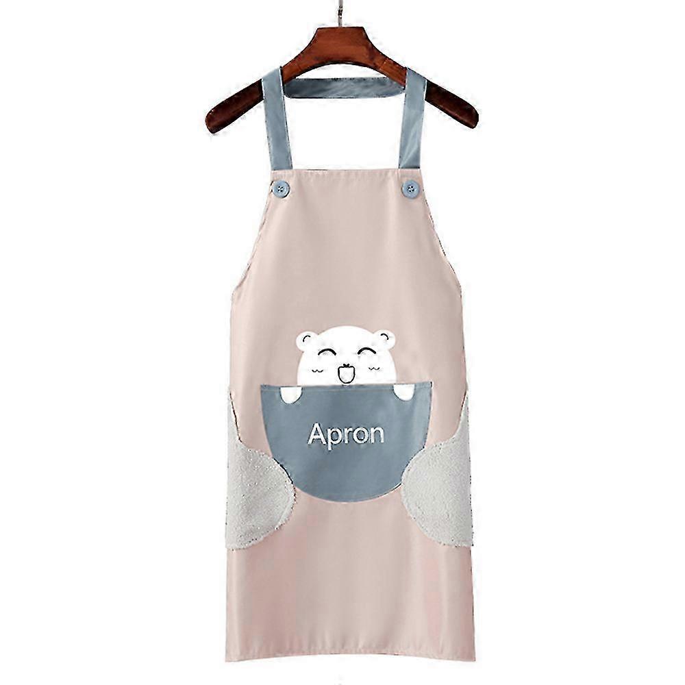 High-Value Food Preparation PVC Waterproof and Anti-Fouling Kitchen Apron with Durable Hand-Wiping Surface