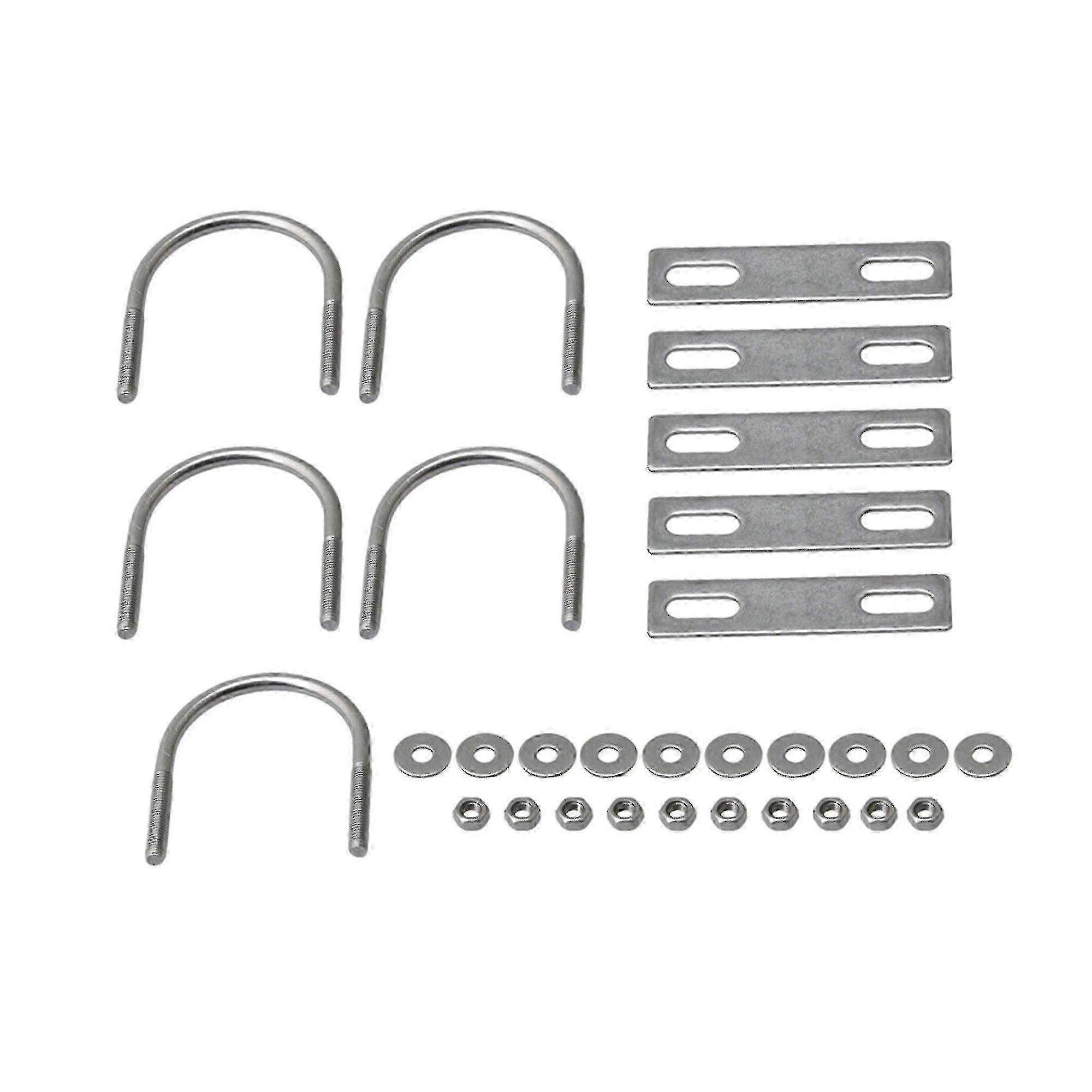 5pcs M6 Stainless Steel U-bolt Trailer Spring For 48mm Pipe Pole