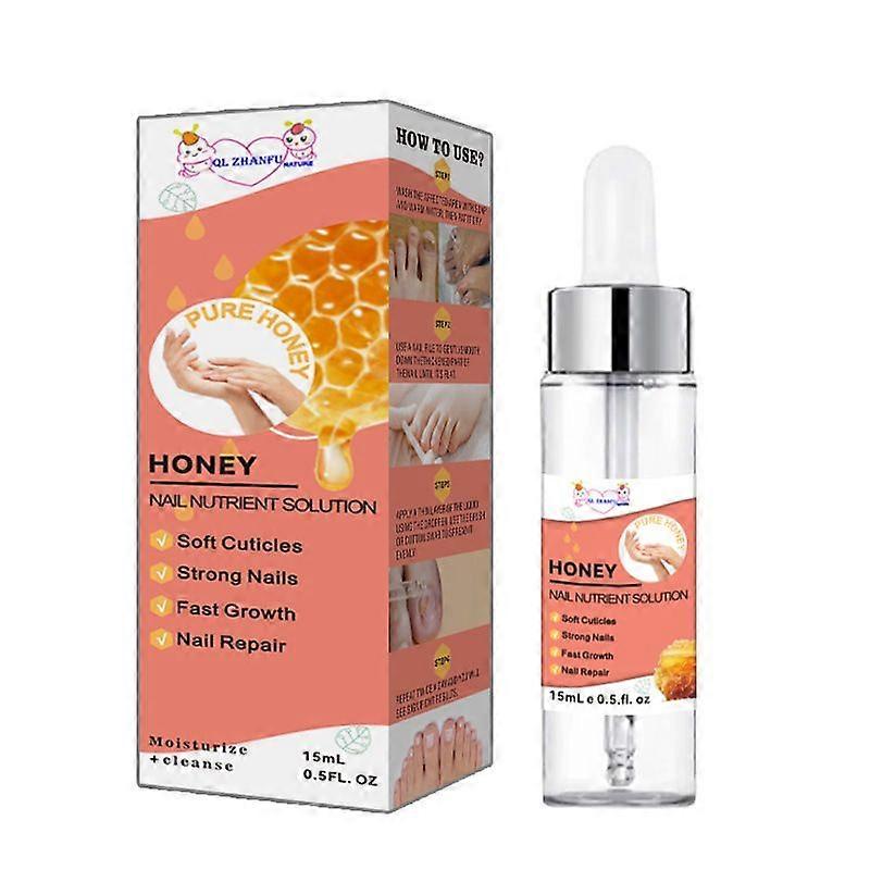 محلول مغذي للأظافر بالعسل - زيت الأظافر للأظافر والبشرة - إصلاح وحماية زيت الأظافر - زيت العناية بالأظافر لنمو الأظافر وتقويتها ، زيت البشرة Ca