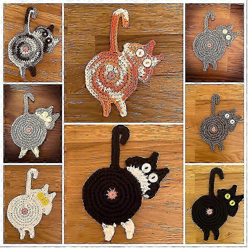 Creative Cute Cat Coaster for Cat Lovers - Woven Gift - Style6