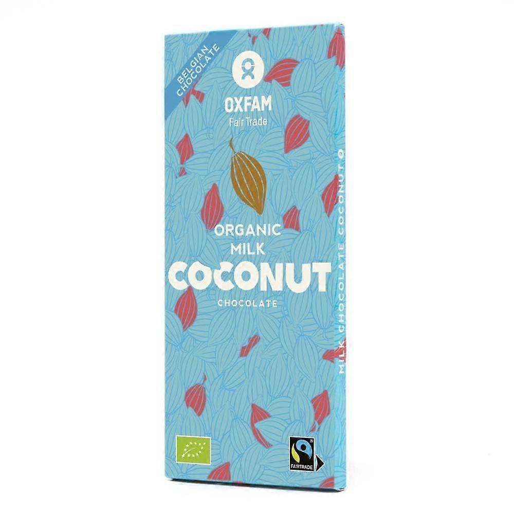 Oxfam Fair Trade ORGANIC Milk Chocolate Coconut 100g