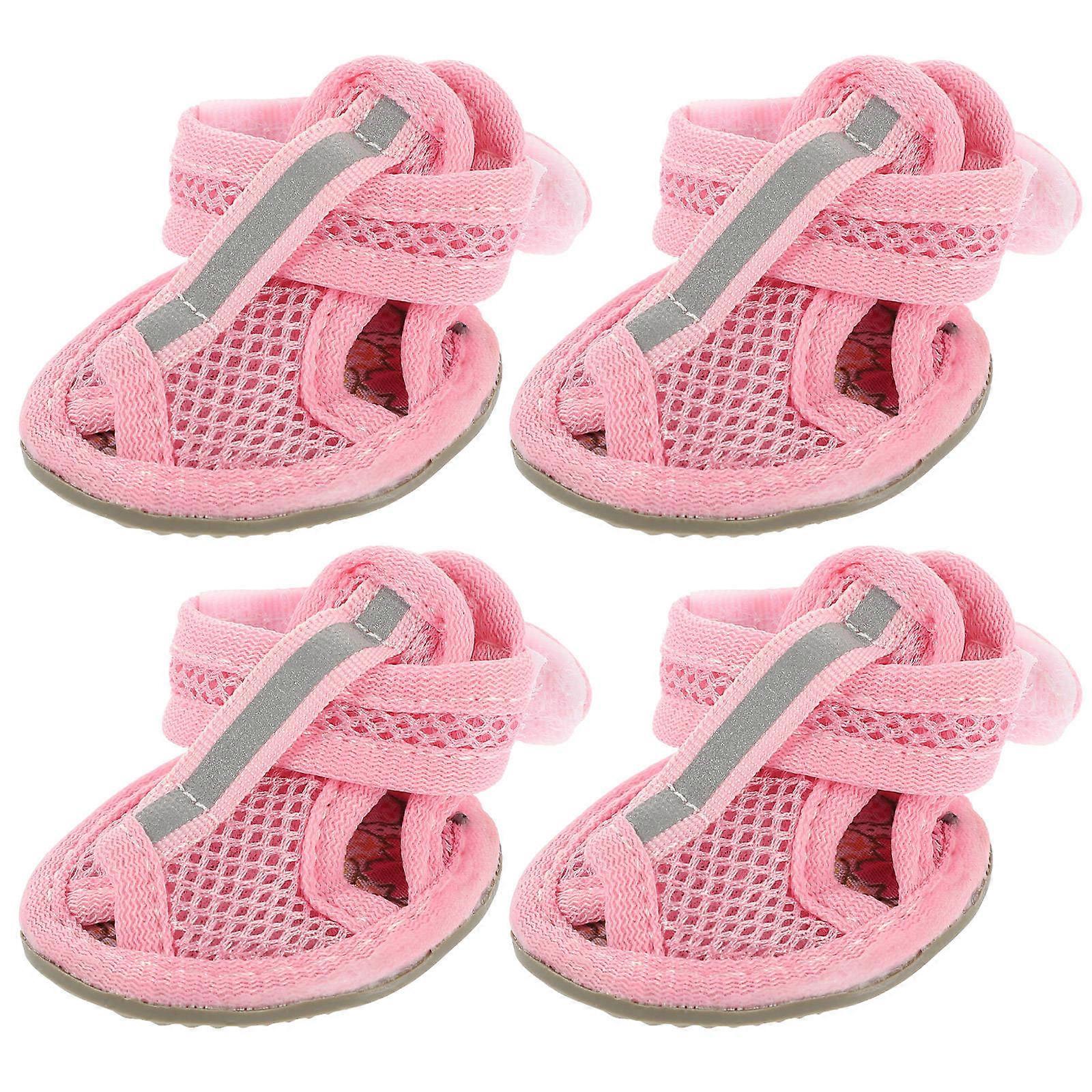 Mesh Dog Shoes for Summer Use, Featuring Anti-slip Soles and Easy Maintenance
