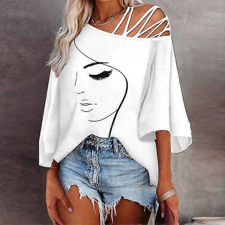 Summer Women's Fashion Splicing T-shirt