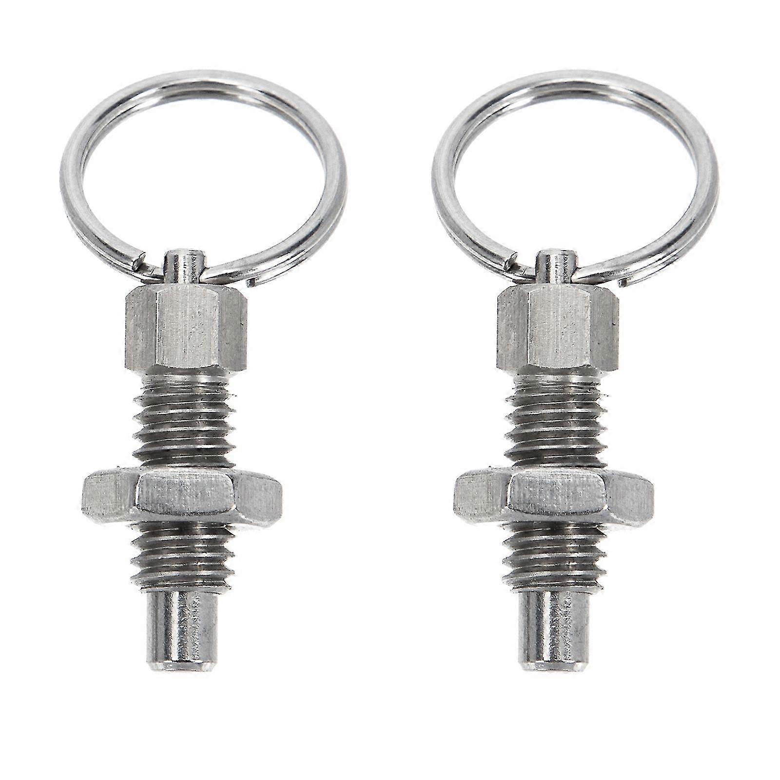 2 Pcs Acessórios Mecânicos Stubby Spring Plunger Metal Spring Plunger Safety Pin Knob Plunger Indexing Plunger Pin