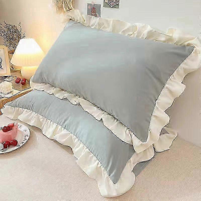 Princess Pillowcases With Ruffles Multiple Sizes Pillow Cover Comfortable Pillow Case For Adults Kids
