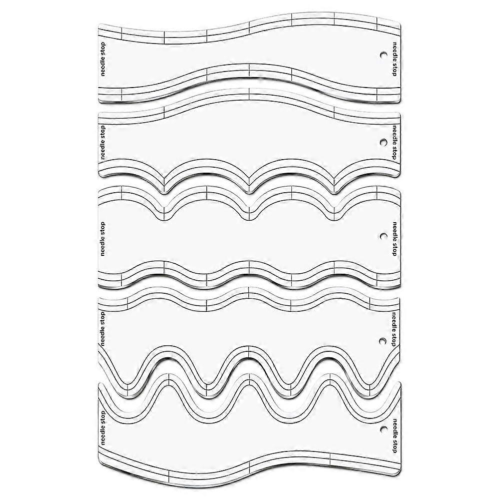 Acrylic Wave Ruler, Acrylic Quilting Template for Machine Quilting, Punching Ruler, Patchwork Rulers and Templates