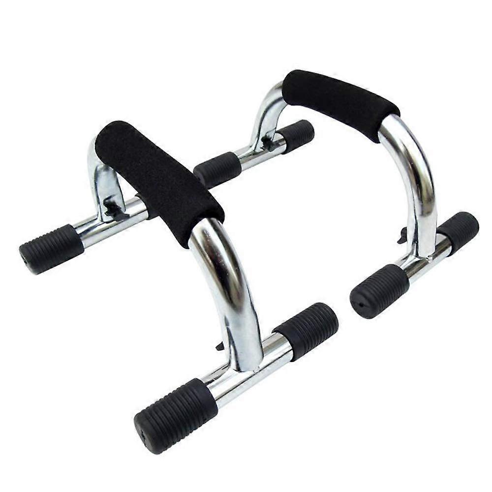 Push Up Grips with Stainless Steel Bar and Foam Handle for Men and Women