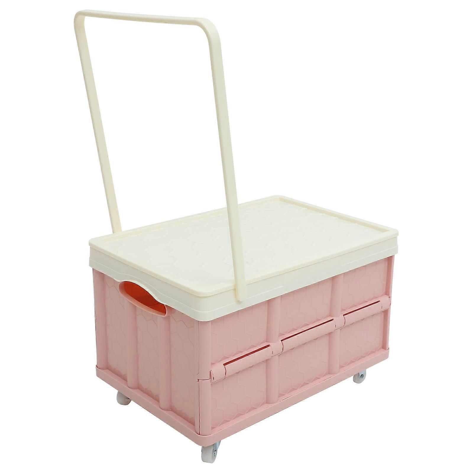 Stackable Collapsible Storage Bin with Lid and Wheels – Rolling Clothes Organizer for Bedroom, Living Room, Vehicle Trunk, and Classroom Use