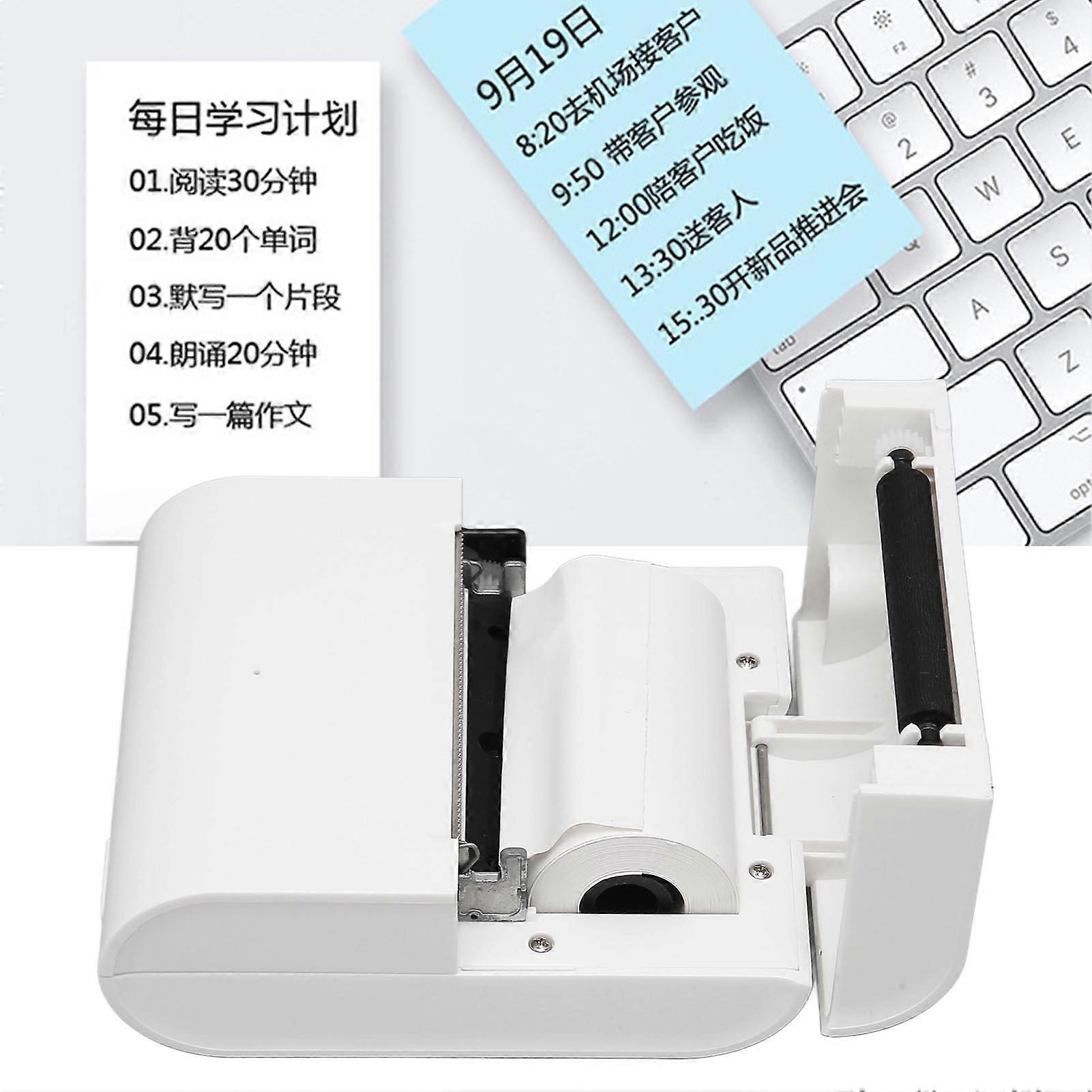 Mini Printer Bluetooth Connected Phone Portable Thermal Printer for Wrong Questions Stickers Receipts Notes Pictures 