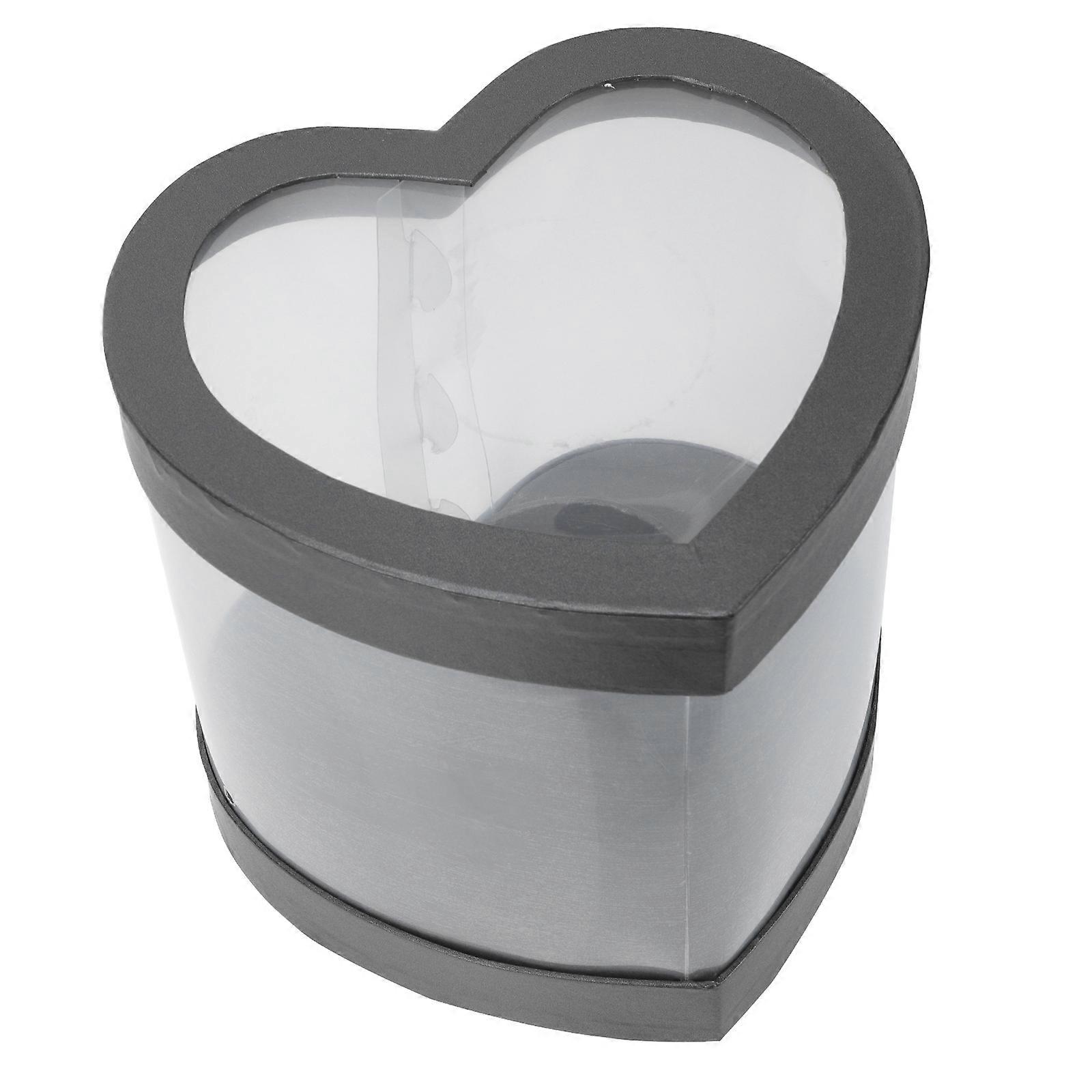 Black PVC Flower Arranging Container with Transparent Design for Easy Storage and Display