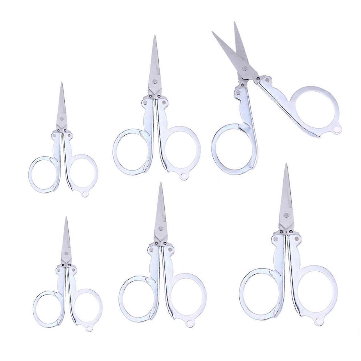 Travel Scissors Kit - 4 Piece Utility Set with Small Silver Scissors and First Aid Essentials for On-the-Go Use