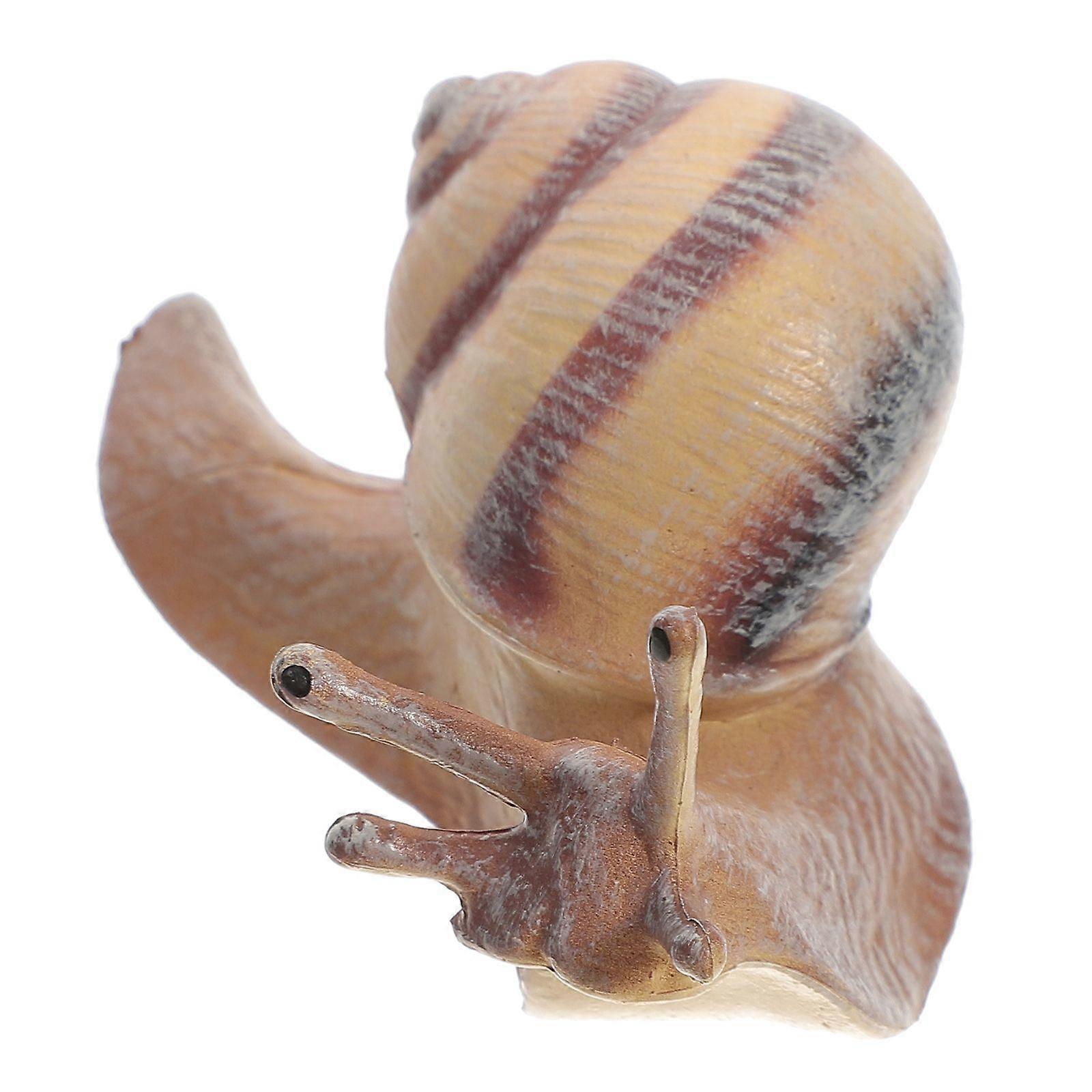 Realistic Snail Figurine Simulation Snail Figure Simulated Animal Figure Snail Figure Toy