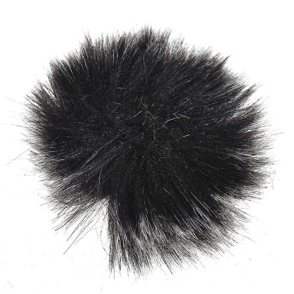 Furry Outdoor Microphone Windscreen Muff Mini Lapel Lavalier Microphone Windshield, 5-Pack