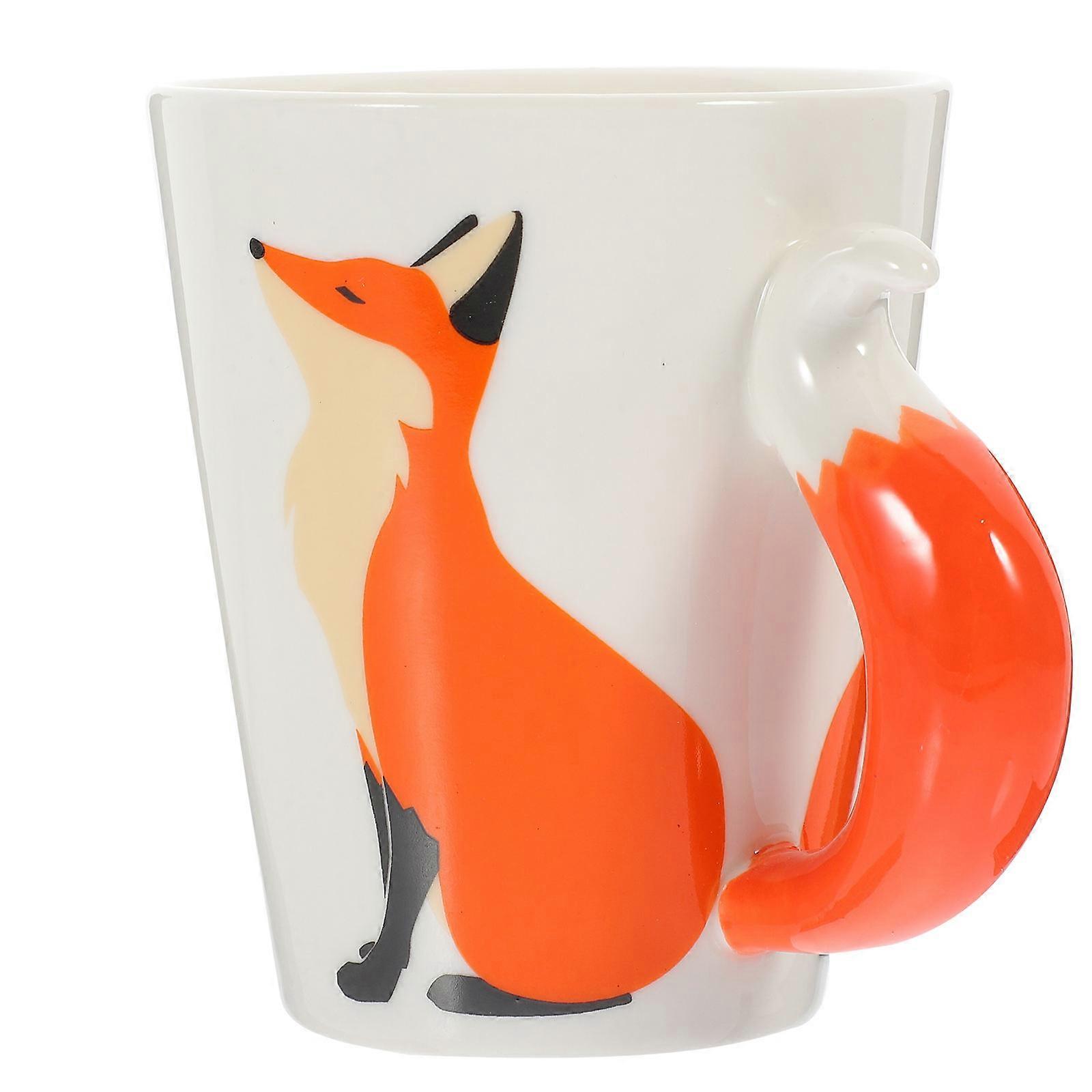 Here's a refined and professional product description for your **Creative Fox Ceramic Mug**:
**Elegant Fox Ceramic Mug – Stylish & Versatile