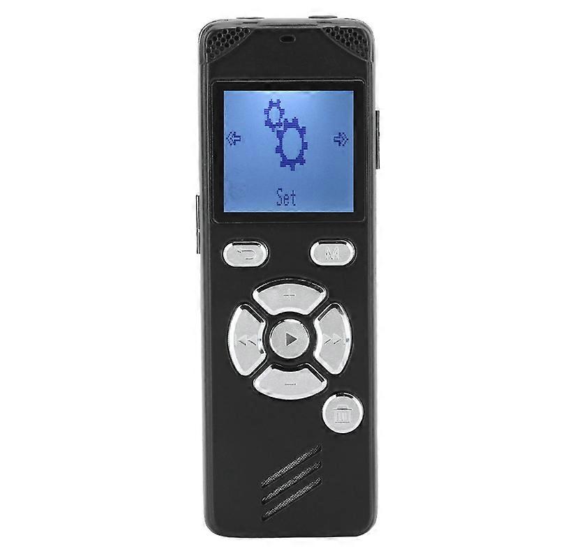 8GB Digital Audio Recorder Aluminium Alloy Smart Recording Equipment MP3 Music Player(Black)