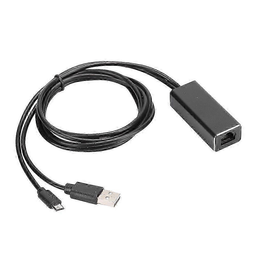 Chromecast Ultra Ethernet-Adapter, Micro-USB auf RJ45 für ununterbrochenes Streaming Edition 0619
