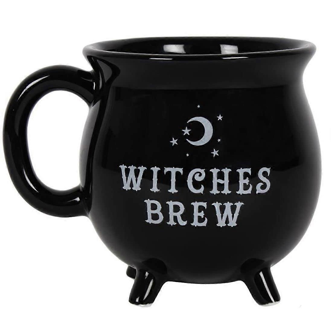 Witches Brew Kettle Mug Black, One Size Coffee Cup, Ceramic Material, Halloween Theme, 11oz Capacity