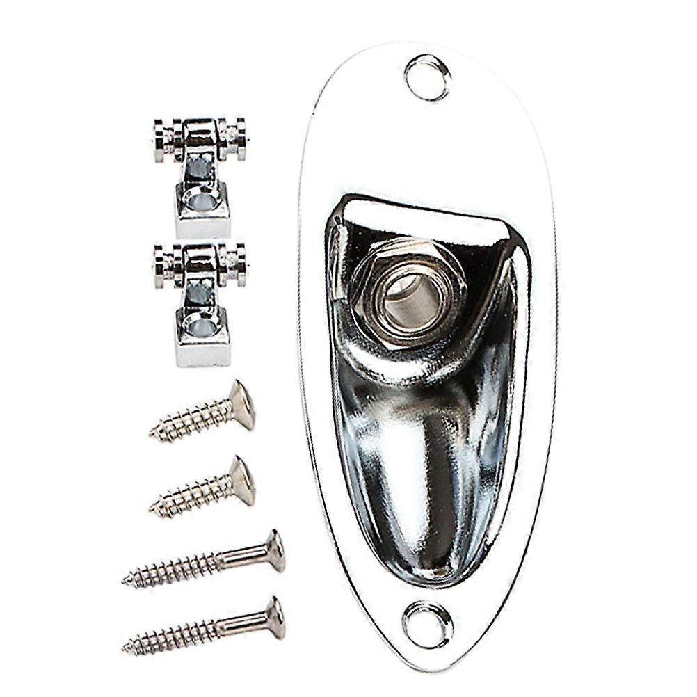 Electric Guitar Part Boat Style Guitar Output Jack String Retainer For Guitar Playing Metal 1Set