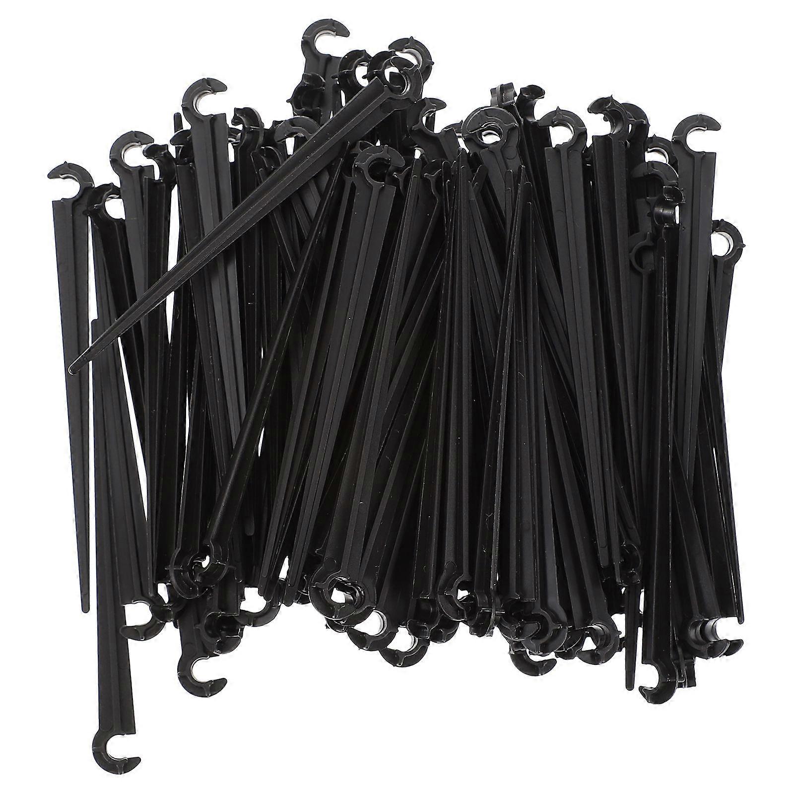 Irrigation Stakes Drip Irrigation Fixed Rod Support Nails Stakes Fix Tools Greenhouse Use 200Pcs