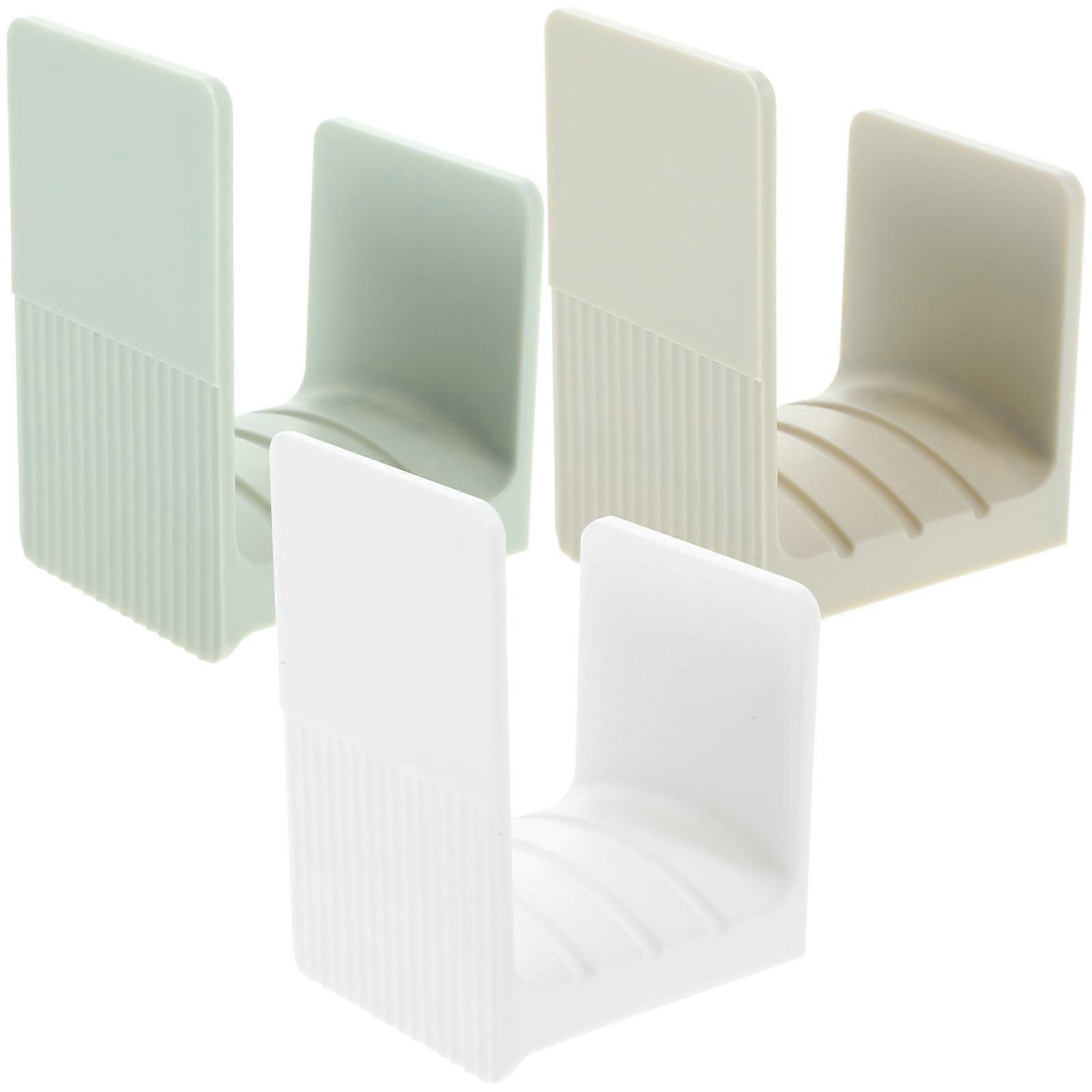 Wall Mount Pan Lid Organizer Pot Lid Racks Kitchen Use Assorted Color Practical Design 3Pcs