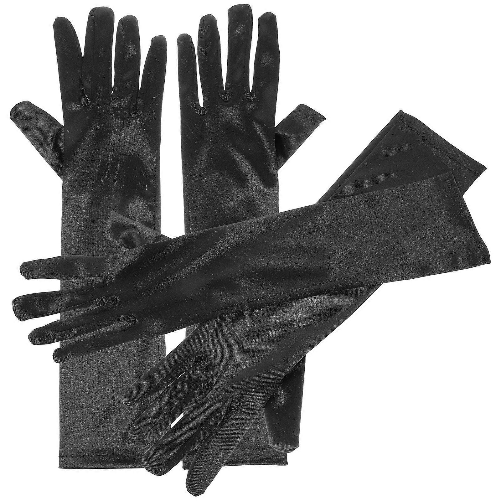 Here's a refined and professional product description for your **Elegant Satin Stretchy Gloves**:
### **Elegant Satin Stretchy Gloves for Women –