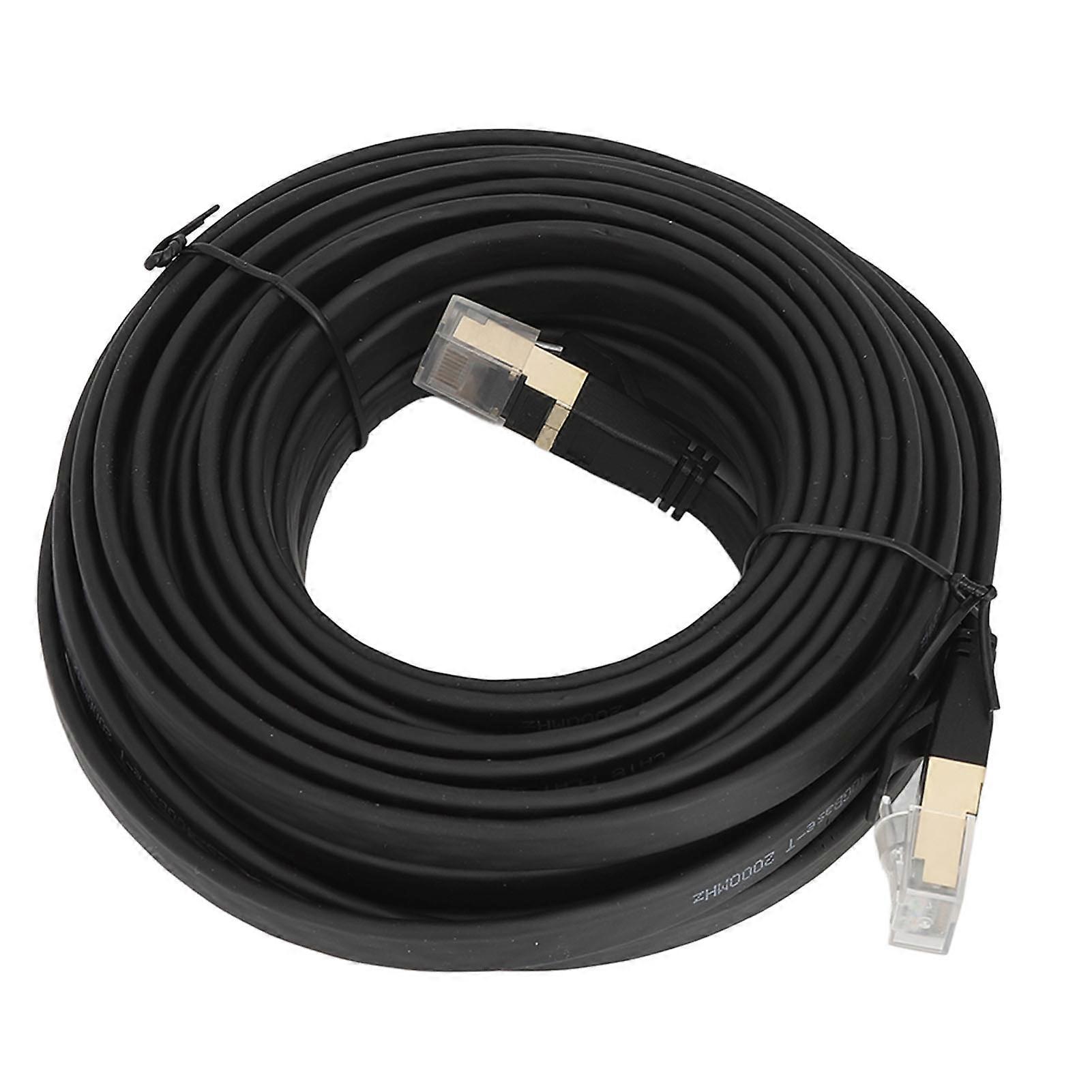 Flat Shielded Cat 8 LAN Cable High Speed 40Gbps, 2000MHz