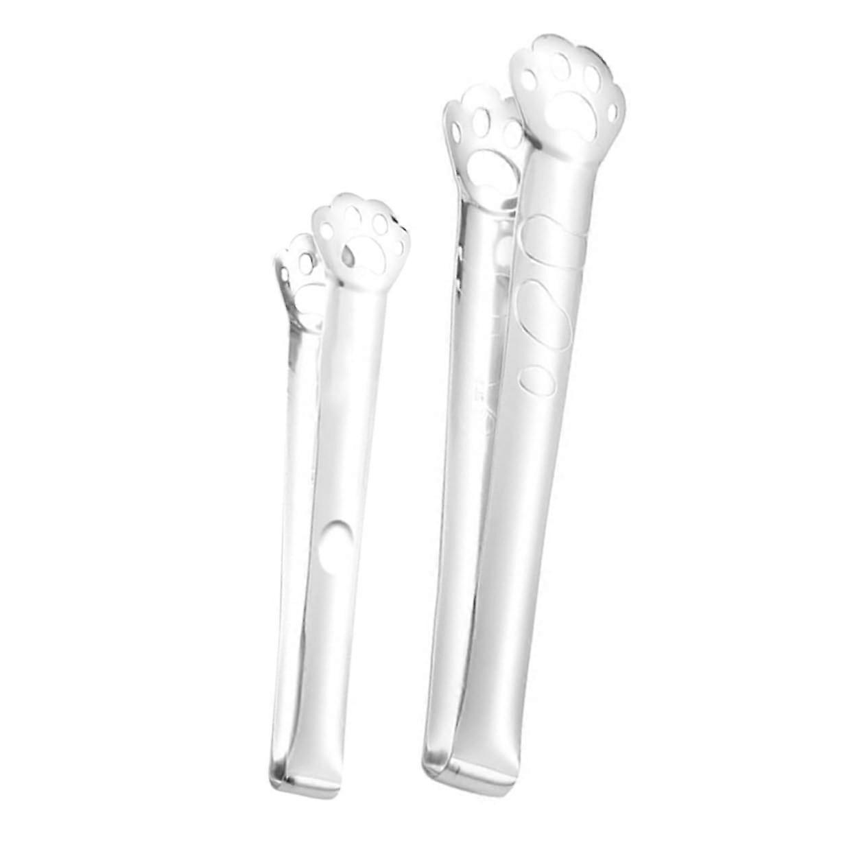 Cat Shaped Food Tongs 2-Pack for Cooking and Feeding, Small Cat Paw Kitchen Utensils, Durable and Functional Design