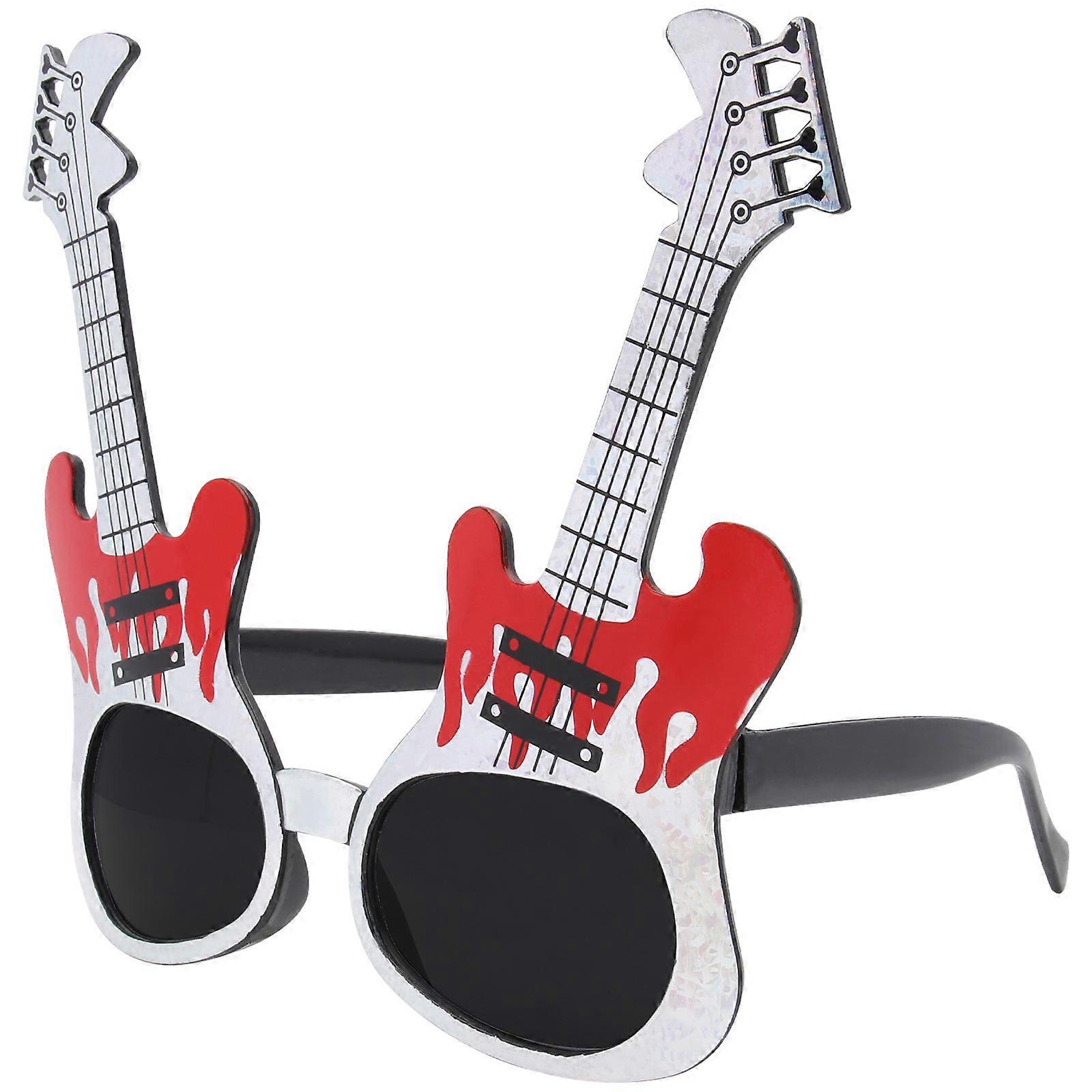 パーティー装飾メガネギターノベルティメガネマスカレード1個用