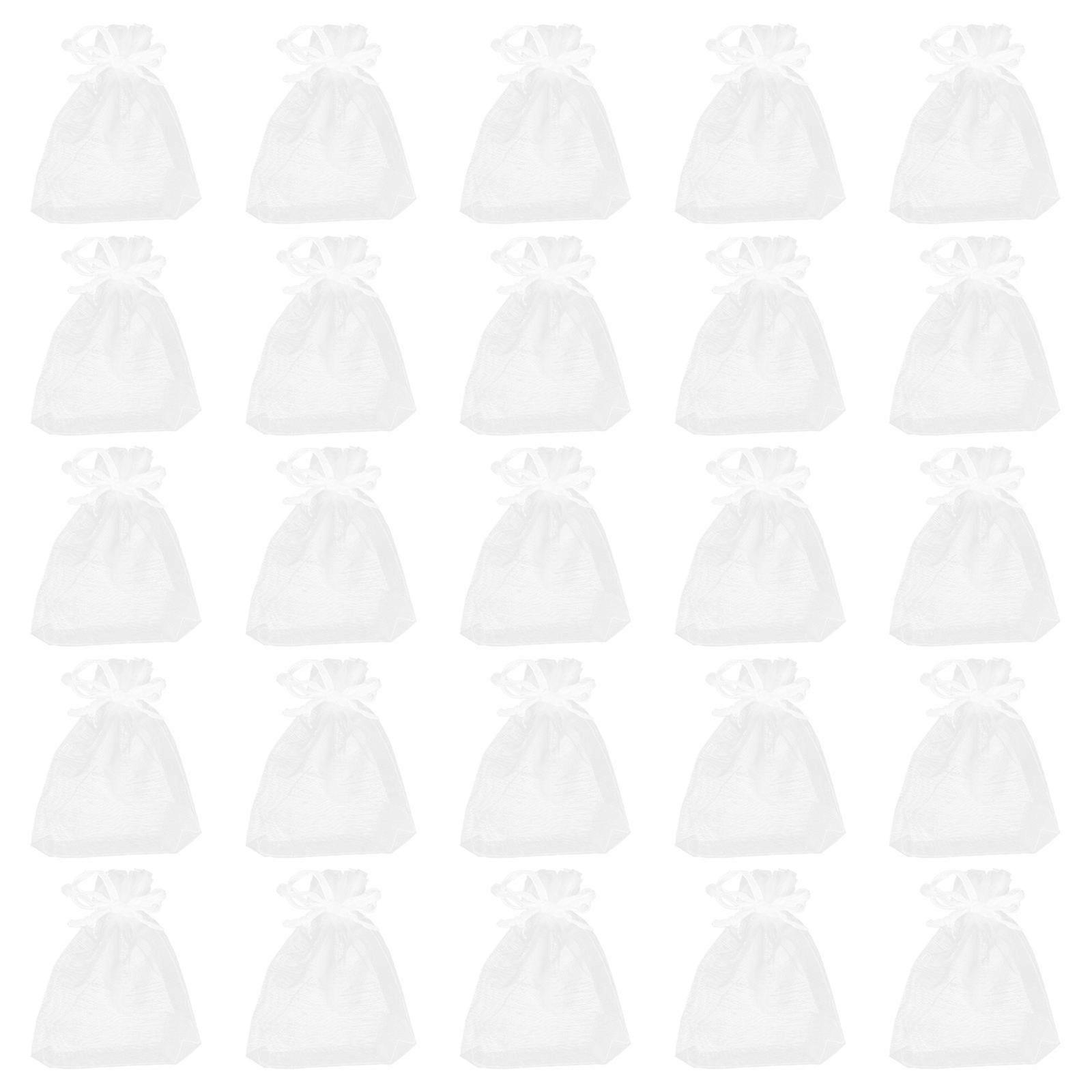 Jewellery Pouches Mesh Drawstring Bag Small Bridal Shower present Packaging 100Pcs