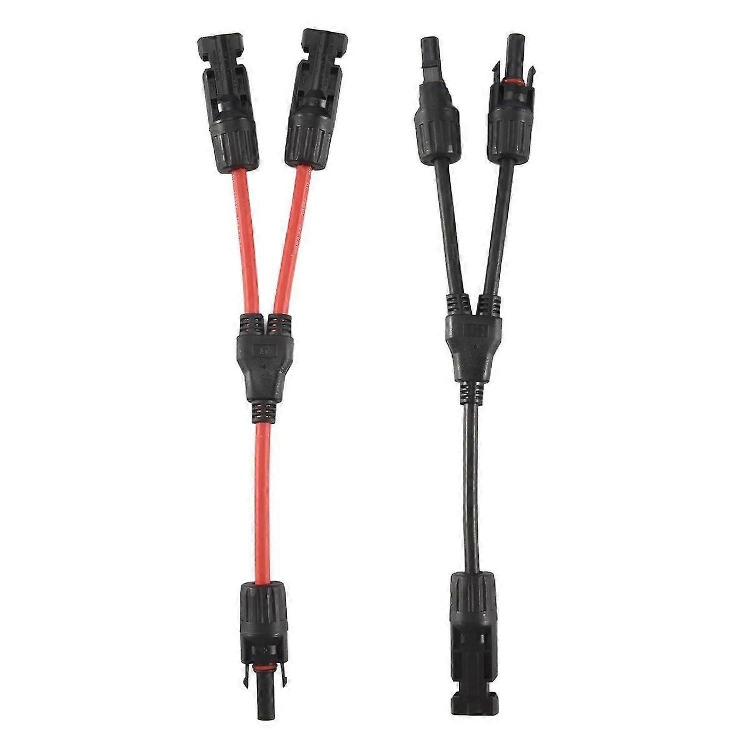 Solar Y Branch Cable Connectors,Solar Cable Parallel Adaptor in Pair for Solar Pane,Cable Wire Plug