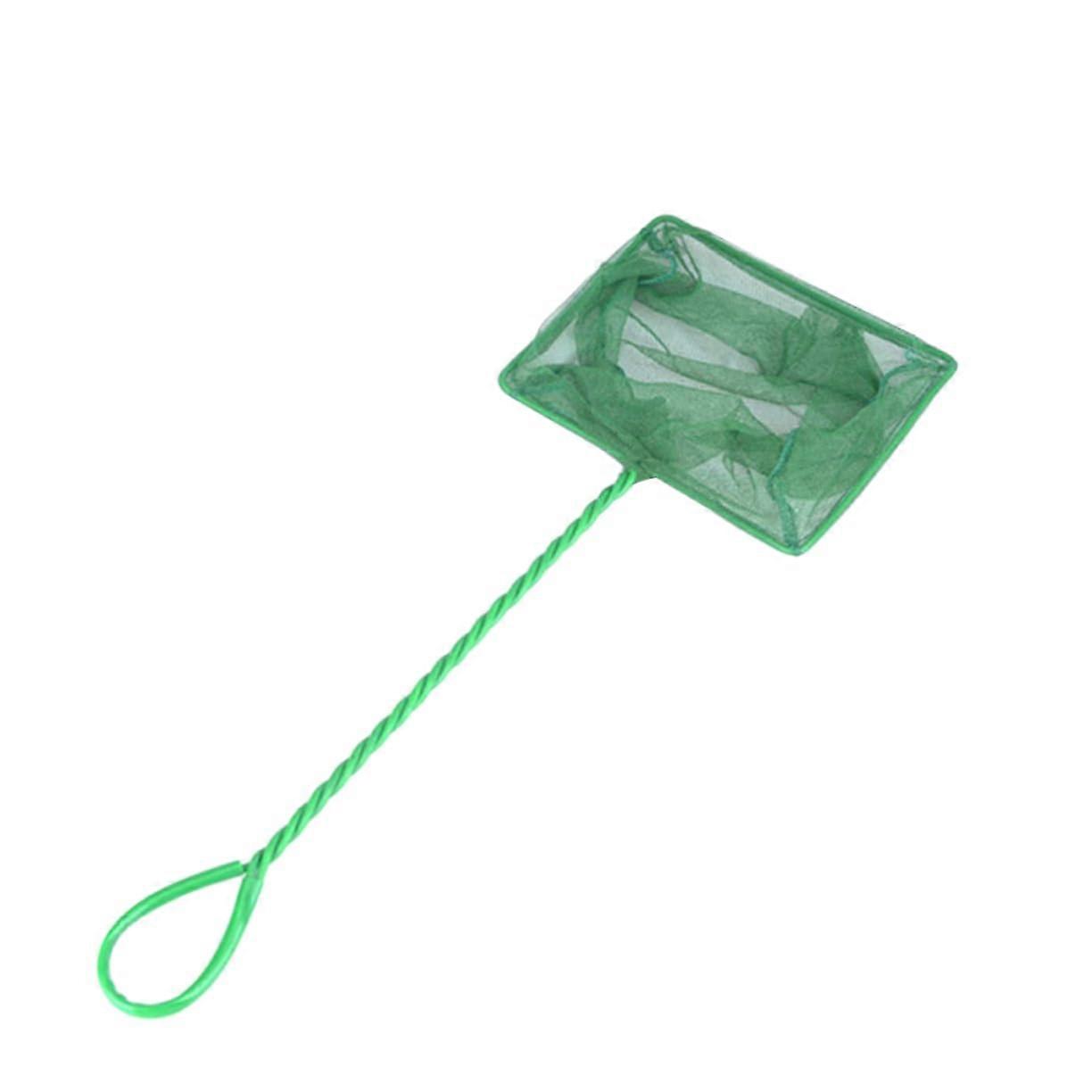 8 Fishing Net Aquarium Small Fish Net Telescopic Green Size 2 for Cleaning Shrimp and Fish Landing Accessories