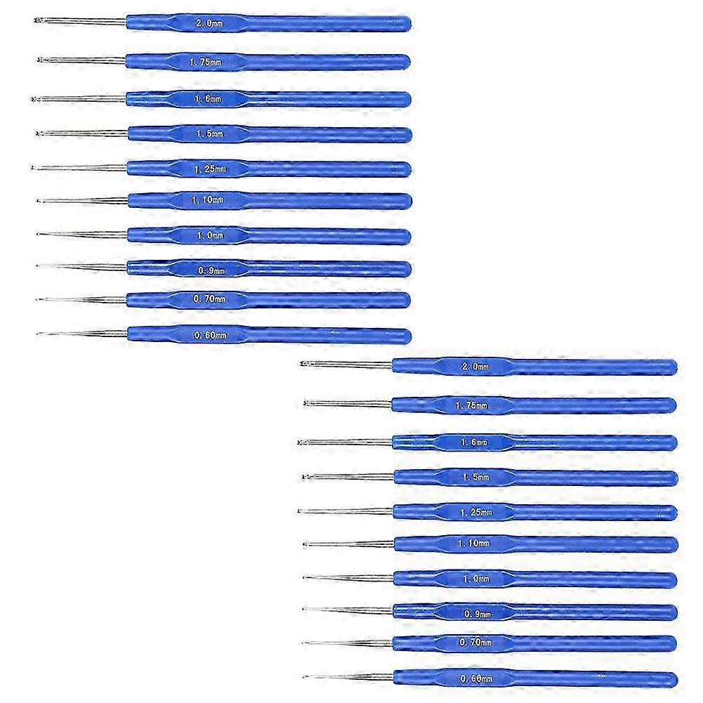Crochet Hook Sweater Needle Blue Handle Yarn Weave Craft Knitting Tool Sewing Accessories