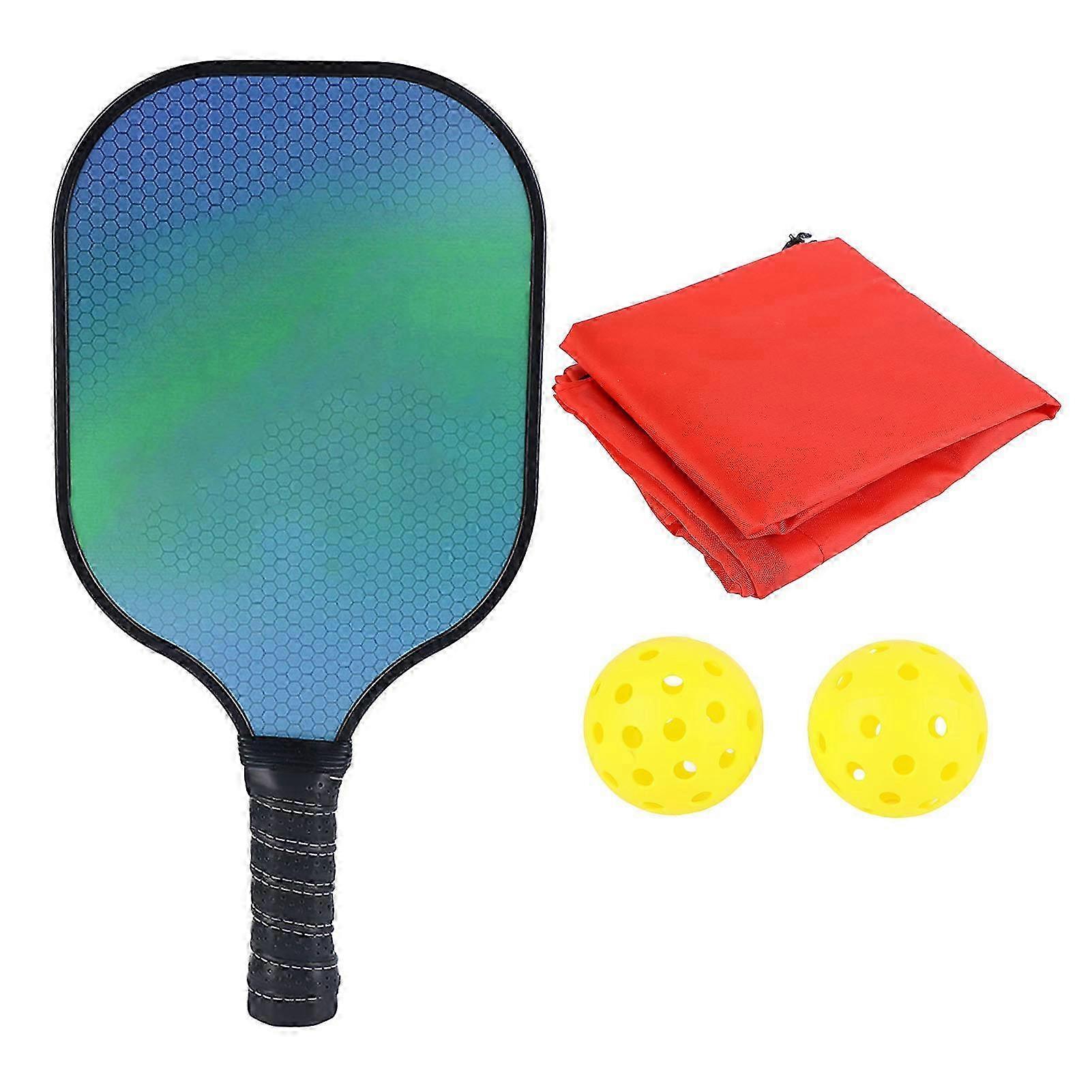 Carbon Fiber Lightweight Pickleball Paddles Set with 2 Balls and Carry Bag