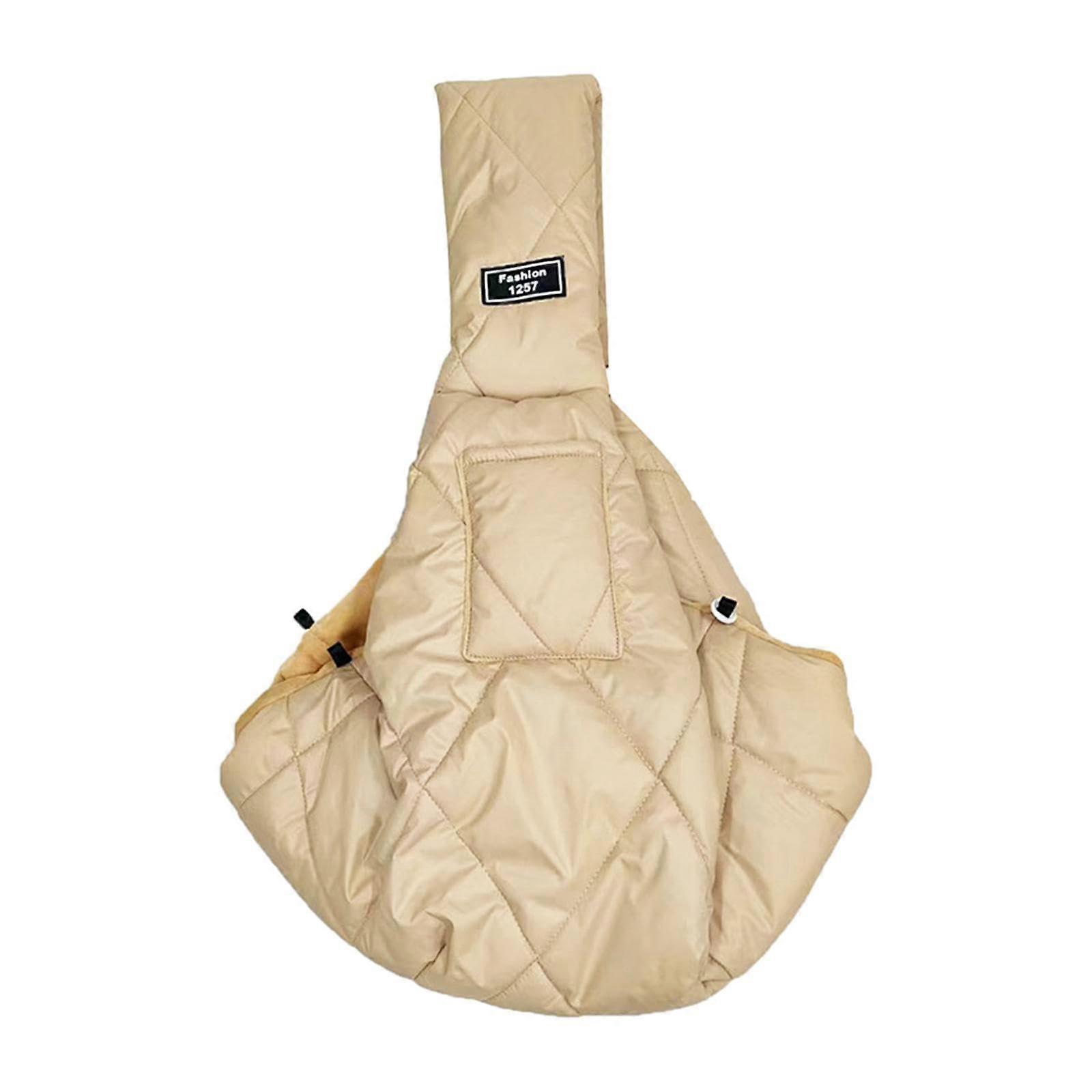 Dog Cat Carrier Bag Padded Strap Breathable Hands Puppy Carrier Pet Carrier for Puppy Pet Apricot