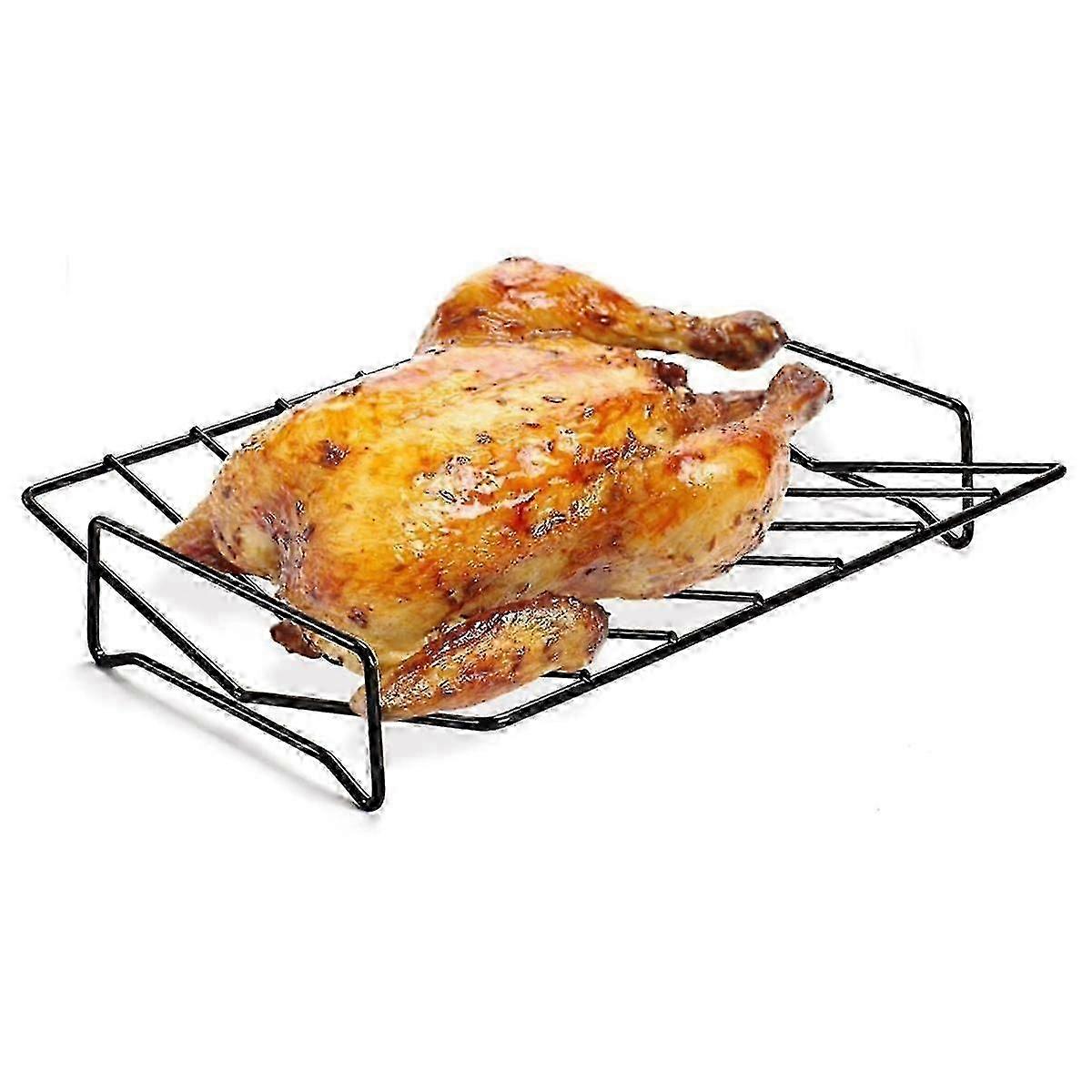Turkey Roasting Rack Rib Racks for Grilling and Outdoor Grill Portable Lamb Rack Non-Stick
