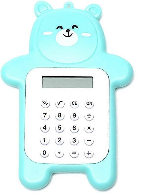 1pc Portable Mini Calculator, 8 Digit Basic Calculator Battery Elementary Calculator(green)