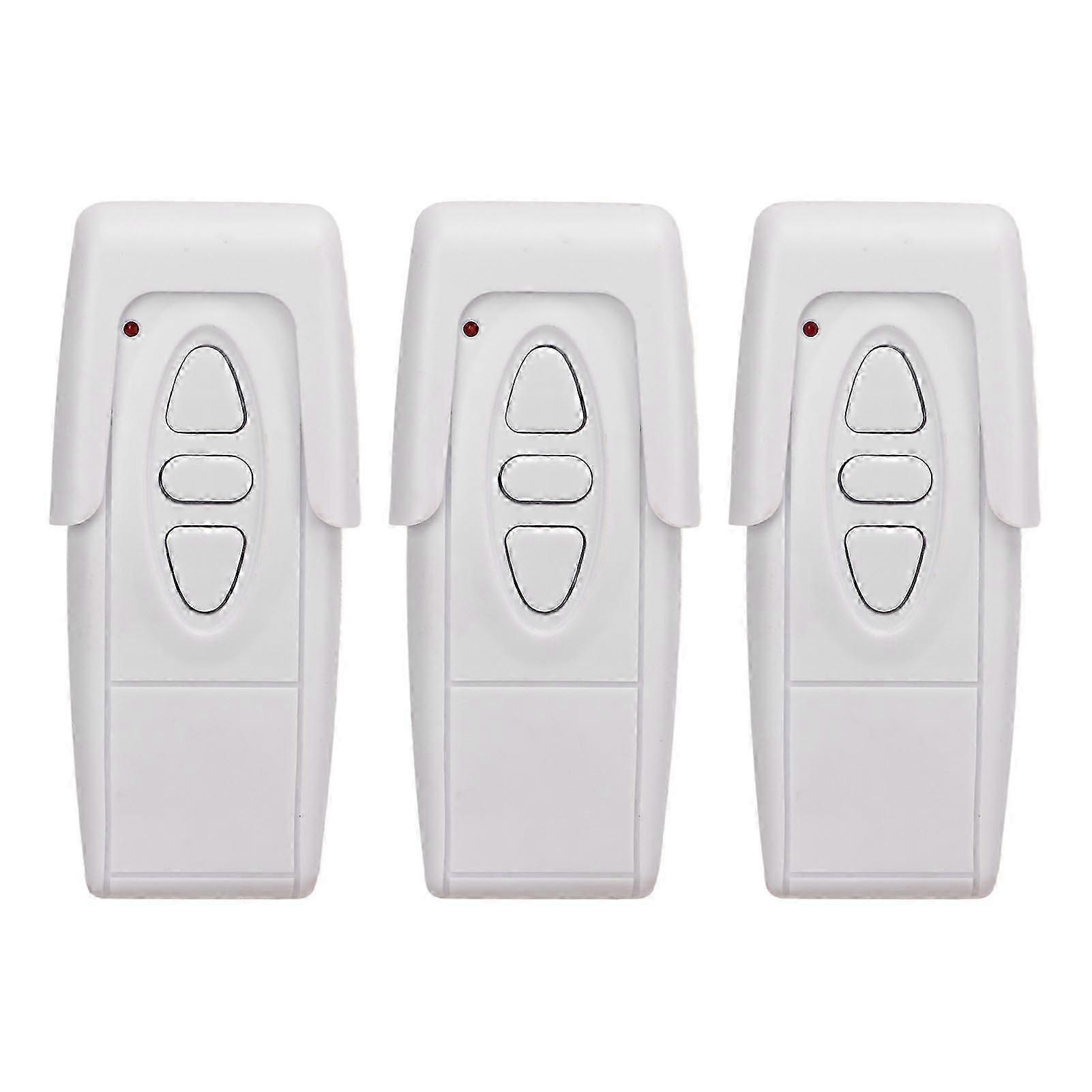 3PCS 433Mhz Garage Door Wireless Button Switch Garage Door Remote for Rolling Door