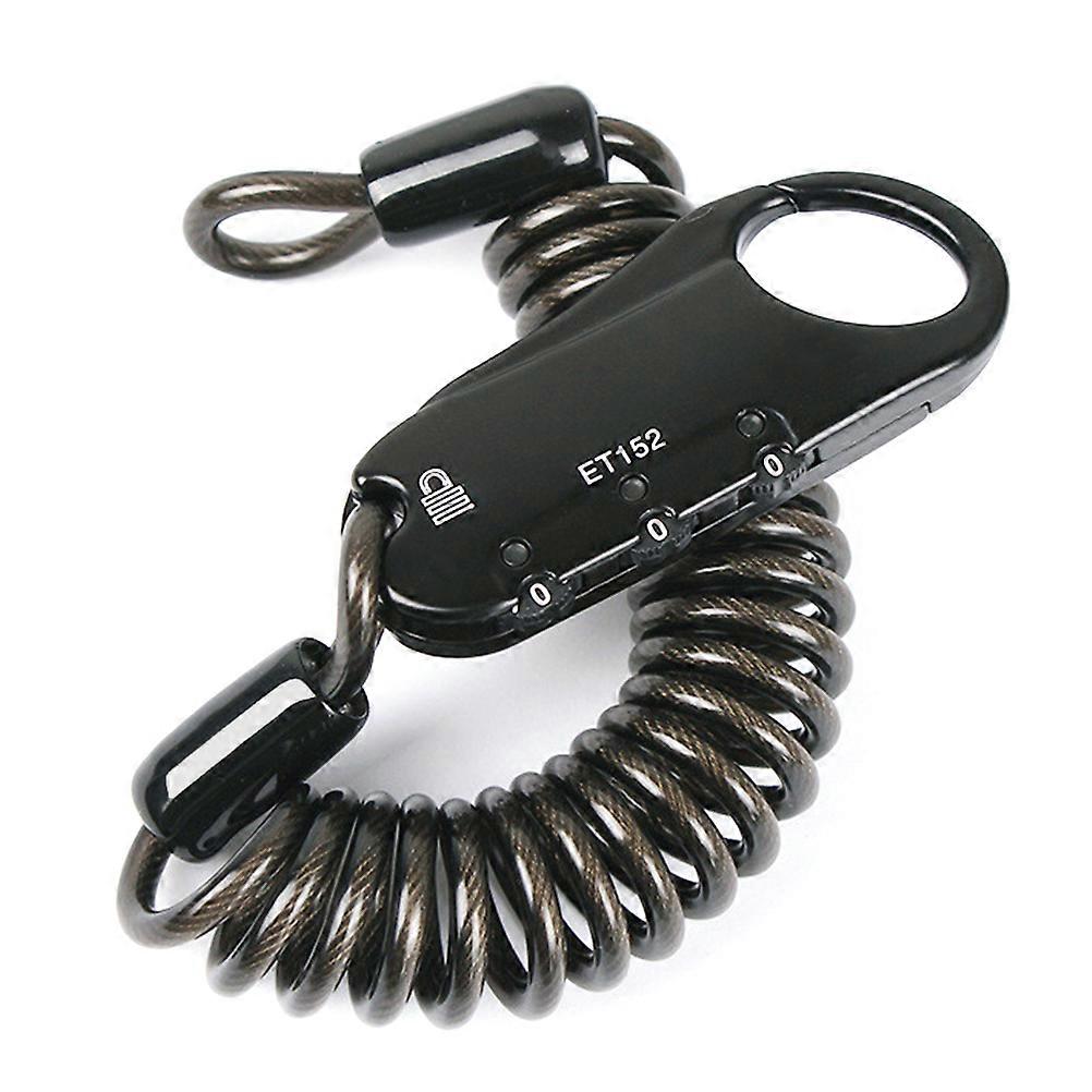 Bicycle Locks With Combination Resettable 3 Security Code Lock For Travel Accessories Outdoor Cycling Lightweight Bike Cable Lock 1Set