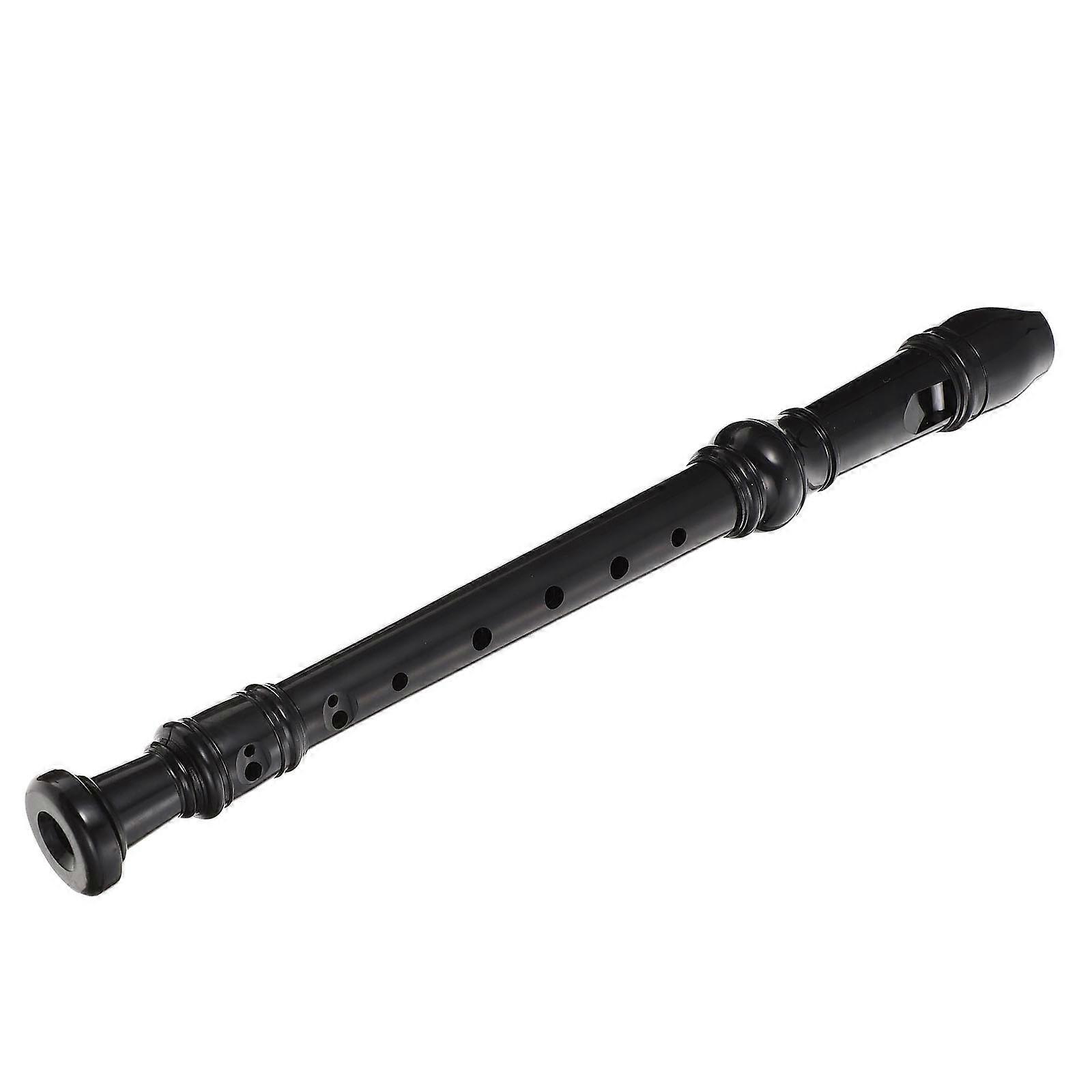 Mini Flute Model Simple Style Plastic Clarinet for Kids and Students Hand Flexibility Training 32x3cm 1Pack