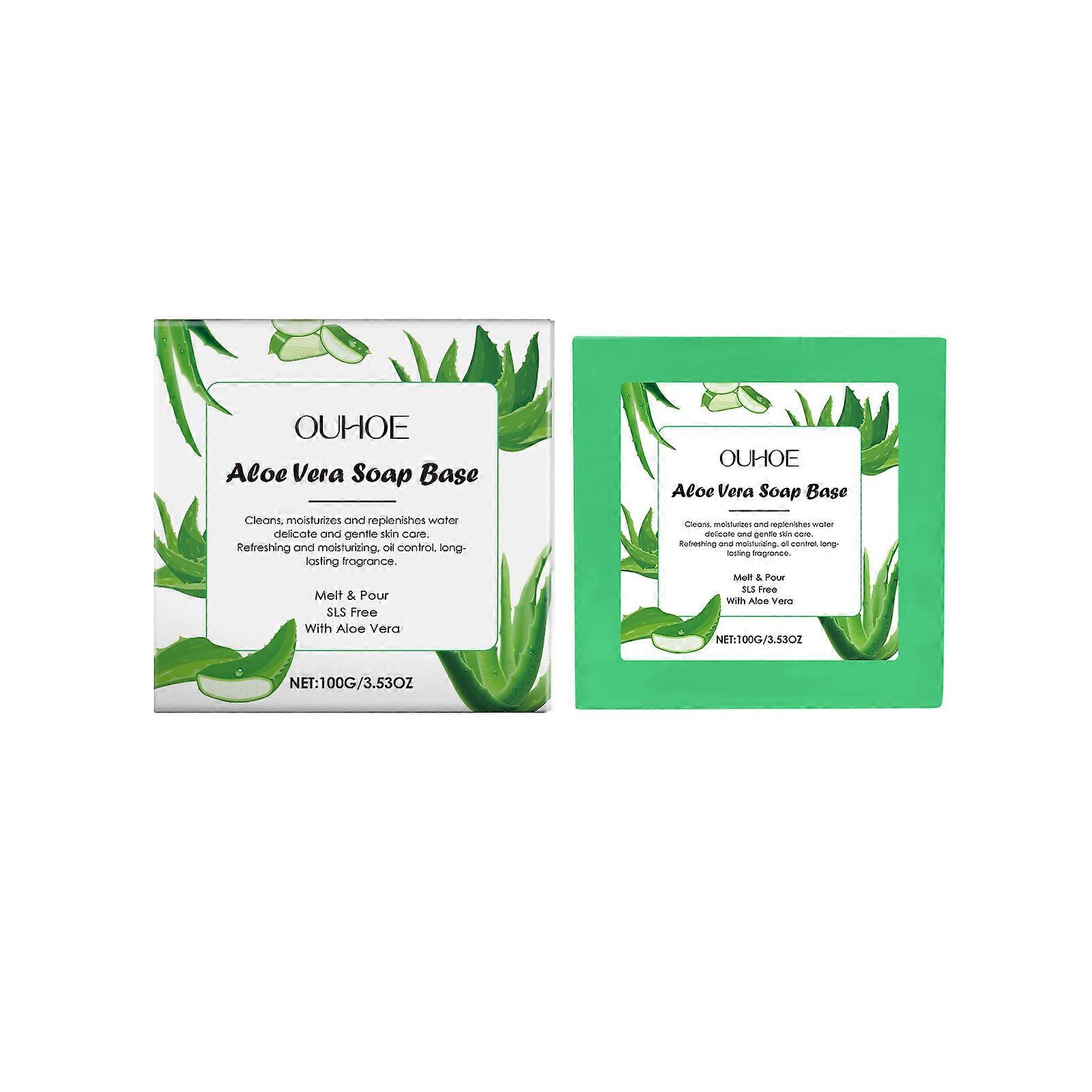 Aloe Vera Gentle Cleansing Soap - Refreshing Hydrating Body Soap for Soft Skin, Oil Control, 100g