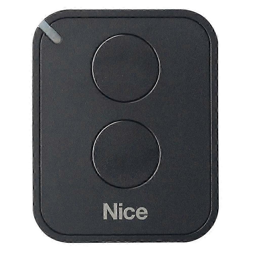 Telecomando NICE FLO2RE per automazione cancelli e porte da garage, trasmettitore ON2E/A con due pulsanti (per cancelli NICE RB400 e NICE RB1000), nero
