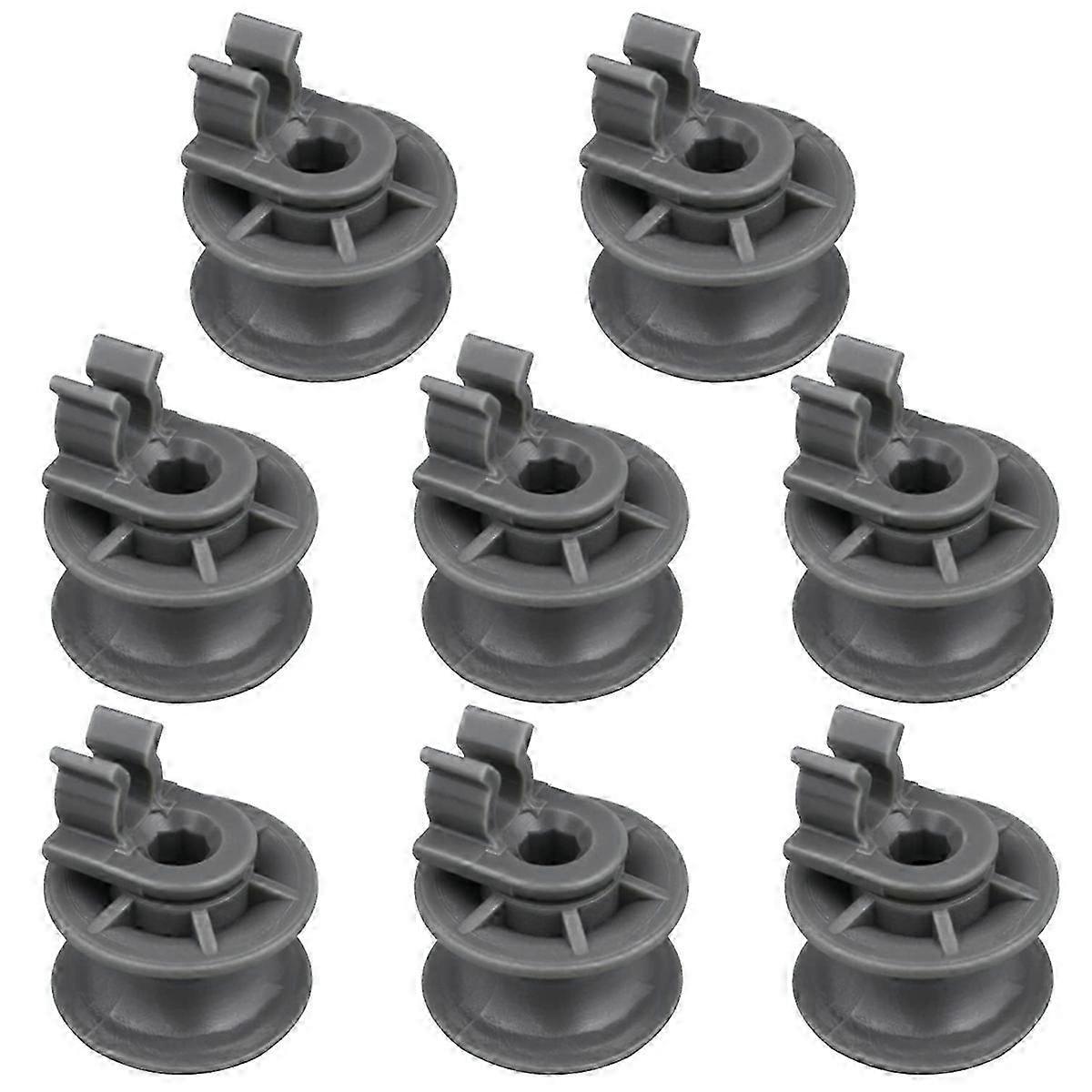 8Pcs 4581DD3002A Dishwasher Upper Rack Wheels,Dishrack Roller and Axle Assembly Replacement Part for Edition 0708