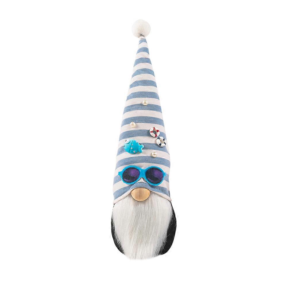 Gnome Doll Rudolph Style Beach Party Decoration Blue 34x9cm 1Pc