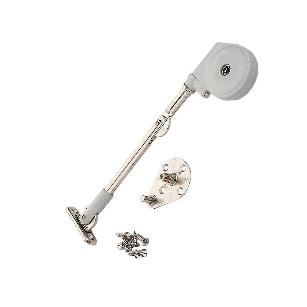 Hydraulic Damping Rod Gas Spring for Supporting Cupboard 1Pcs Silver