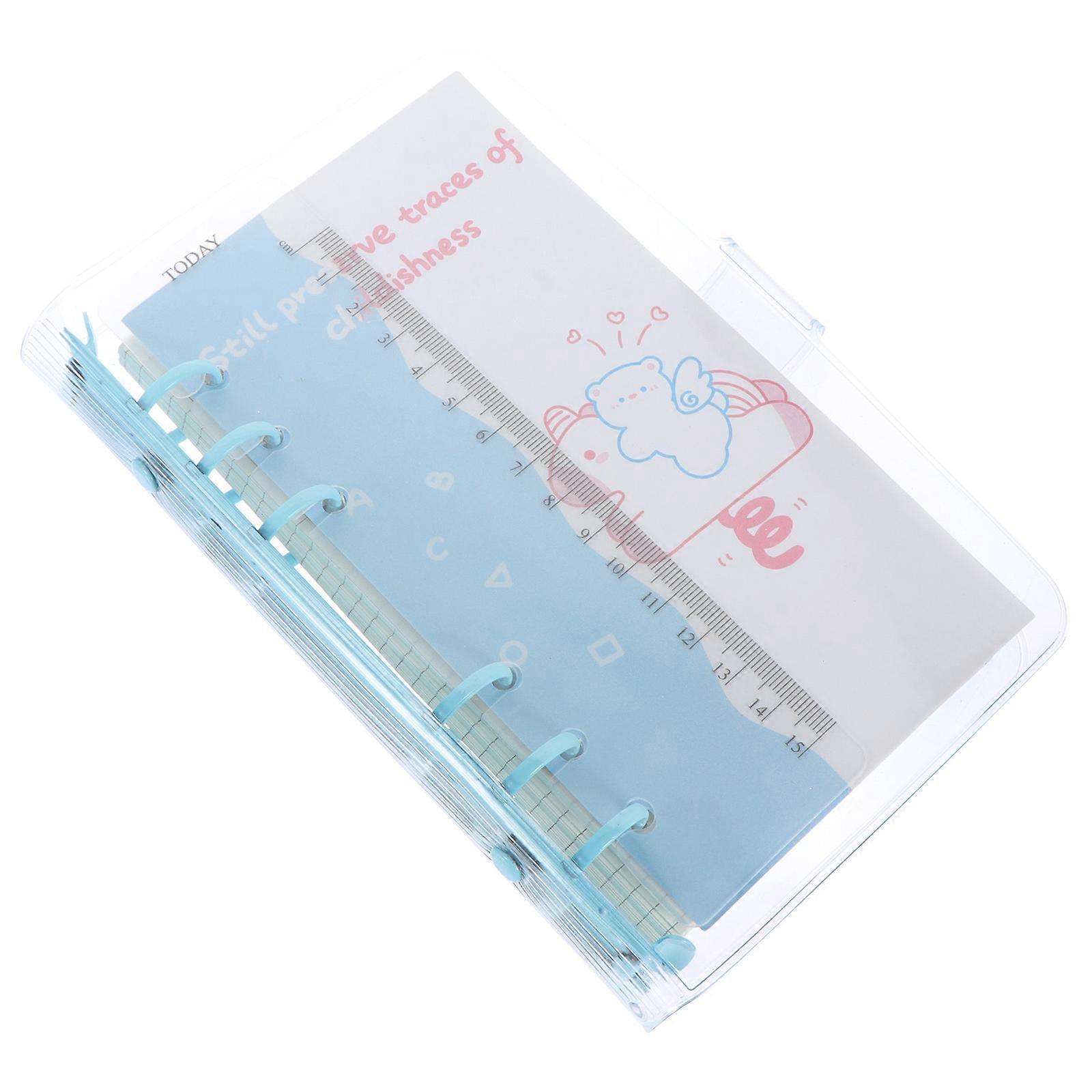 Detachable Lined Paper Scrapbooking Paper Diary Writing Students Rectangular Sky Blue Flat Opening 1 Set