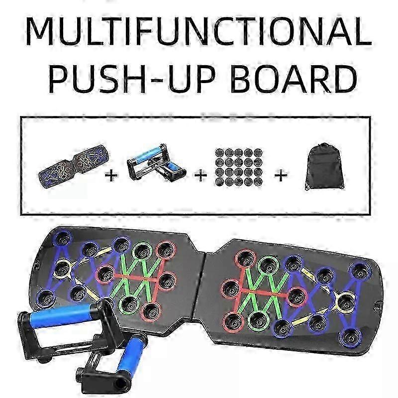 Rocuma Push Up Board, Rocuma Foldable Pushup Board for Home Gym--color02